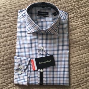 Esquire Performance long-sleeve, collar shirt